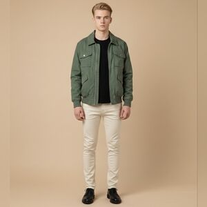 $130 Mode of One Mens Relaxed-Fit Utility Bomber Jacket